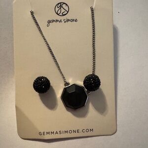 Gemma Simone Black Jewelry Set